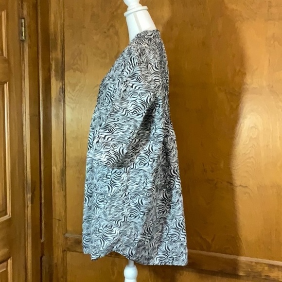 Woman Within Zebra Print Cotton Tunic - EUC - Picture 3 of 7